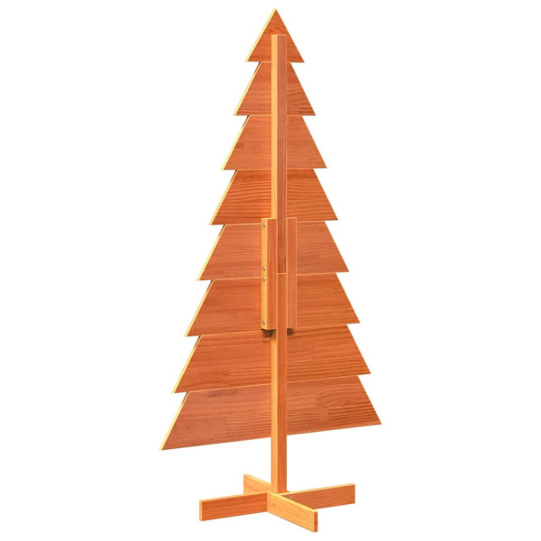 Árvore de Natal decorativa 150 cm pinho maciço castanho-mel M 5