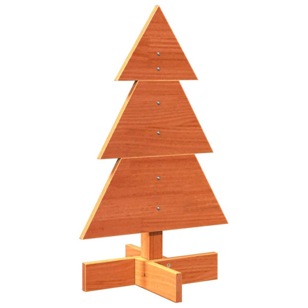 Árvore de Natal decorativa 60 cm pinho maciço castanho-mel M 2
