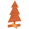 Árvore de Natal decorativa 60 cm pinho maciço castanho-mel 2