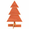 Árvore de Natal decorativa 60 cm pinho maciço castanho-mel 3