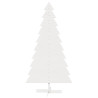 Árvore Natal decorativa 180 cm madeira de pinho maciça branco 3