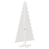 Árbol de Navidad de adorno madera maciza pino blanco 180 cm 5