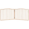 Puerta para perros plegable 2 paneles madera de álamo 160 cm 4