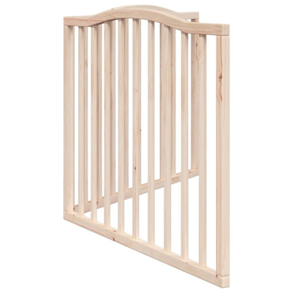 Puerta para perros plegable 2 paneles madera de álamo 160 cm M 5