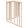 Puerta para perros plegable 2 paneles madera de álamo 160 cm 5