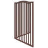 Puerta para perros plegable 2 paneles álamo marrón roble 160 cm 5
