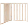 Puerta para perros plegable 2 paneles madera de abeto 160 cm 2
