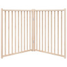 Puerta para perros plegable 2 paneles madera de abeto 160 cm 4