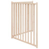 Puerta para perros plegable 2 paneles madera de abeto 160 cm 5