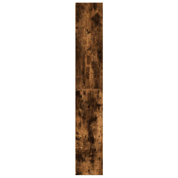 Estantería madera ingeniería color roble ahumado 80x30x189 cm M 5