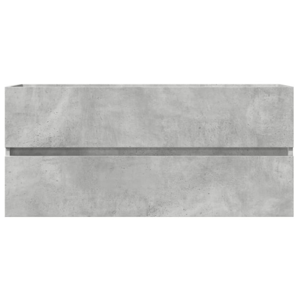 Armario para lavabo contrachapada gris hormigón 100x38.5x45 cm M 4