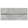 Armario para lavabo contrachapada gris hormigón 100x38.5x45 cm 4