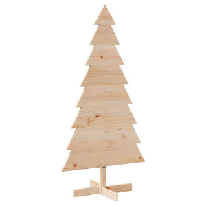 Árbol de Navidad de madera de adorno madera maciza pino 150 cm H