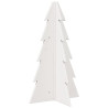 Árbol de Navidad de adorno madera maciza pino blanco 69.5 cm 2