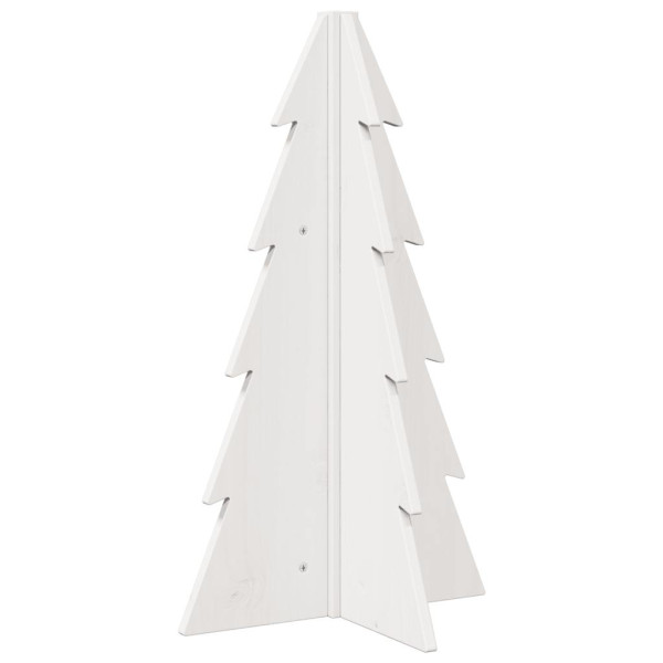 Árbol de Navidad de adorno madera maciza pino blanco 69.5 cm M 5