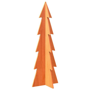 Árvore de Natal decorativa 112 cm pinho maciço castanho-mel H
