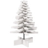 Árbol Navidad de adorno madera maciza pino blanco 80 cm 5