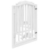 Puerta para perros plegable 3 paneles madera álamo blanca 300cm 5