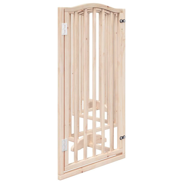 Puerta para perros plegable 6 paneles madera de álamo 300 cm M 5
