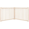 Porta para cães dobráveis 2 painéis de madeira fir 160 cm 4