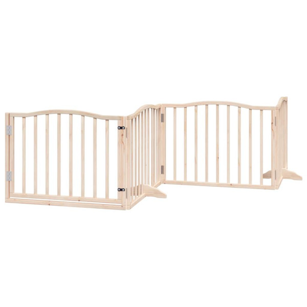 Puerta para perros plegable 10 paneles madera de álamo 800 cm M 3