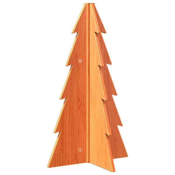Árvore de Natal decorativa 69.5 cm pinho maciço castanho-mel M 2