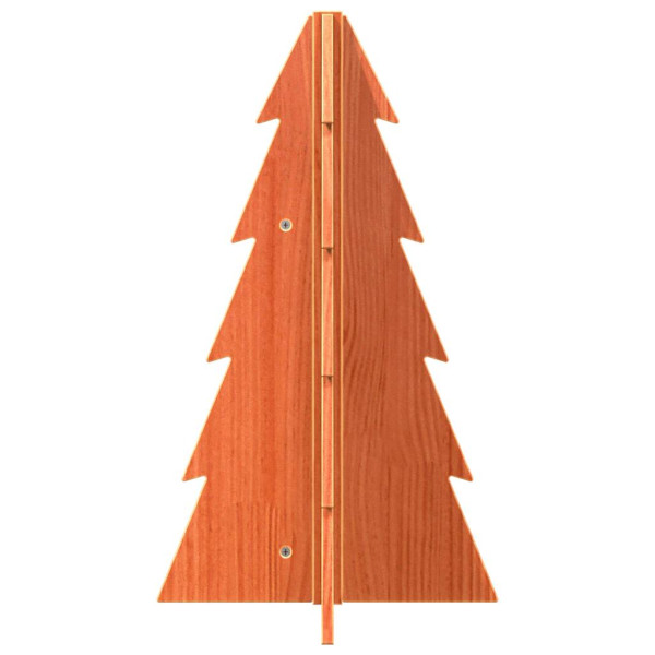 Árvore de Natal decorativa 69.5 cm pinho maciço castanho-mel M 4