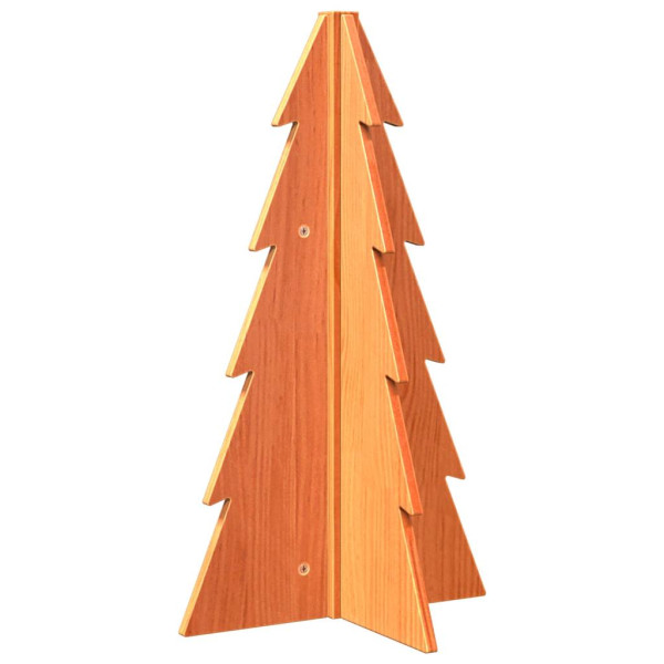 Árvore de Natal decorativa 69.5 cm pinho maciço castanho-mel M 5