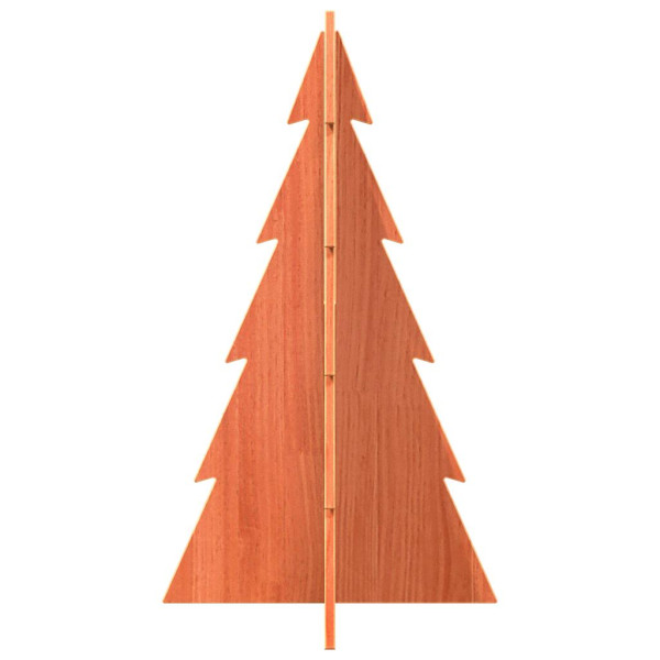 Árvore de Natal decorativa 80 cm pinho maciço castanho-mel M 4