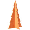Árvore de Natal decorativa 80 cm pinho maciço castanho-mel 5