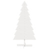Árbol de Navidad de adorno madera maciza pino blanco 150 cm 3