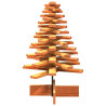 Árvore de Natal decorativa 80 cm pinho maciço castanho-mel 4