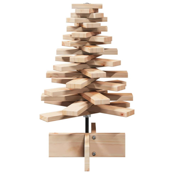 Árbol de Navidad de madera de adorno madera maciza pino 60 cm M 3