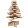 Árbol de Navidad de madera de adorno madera maciza pino 60 cm 5