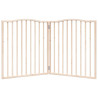 Puerta para perros plegable 2 paneles madera de álamo 160 cm 4