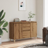 Aparador de madera de ingeniería roble artisan 102x35x70 cm 3