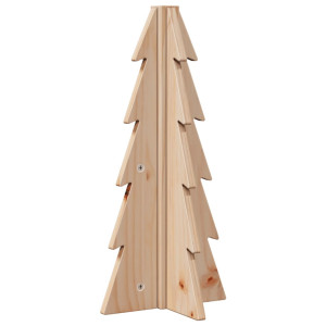 Árbol de Navidad de madera de adorno madera maciza pino 49 cm H