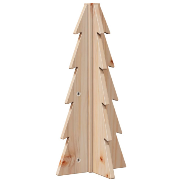 Árvore de Natal decorativa 49 cm madeira de pinho maciça M 5