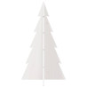 Árbol Navidad de adorno madera maciza pino blanco 80 cm 3