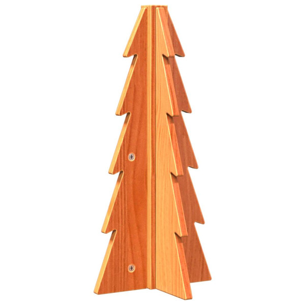 Árvore de Natal decorativa 49 cm pinho maciço castanho-mel M 2