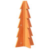 Árvore de Natal decorativa 49 cm pinho maciço castanho-mel 2