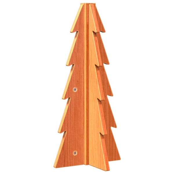 Árvore de Natal decorativa 49 cm pinho maciço castanho-mel M 5