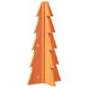 Árvore de Natal decorativa 49 cm pinho maciço castanho-mel 5