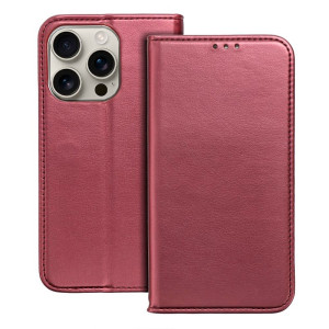 Fundação COOL Flip Cover para iPhone 16 Pro Liso Burgundy H