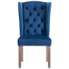 Cadeiras de jantar 2 pcs veludo azul 4