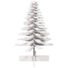 Árbol de Navidad de adorno madera maciza pino blanco 100 cm 3