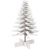 Árbol de Navidad de adorno madera maciza pino blanco 100 cm 5