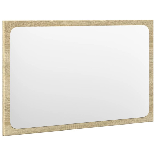 Set de muebles de baño 3 pzas madera contrachapada roble Sonoma M 4