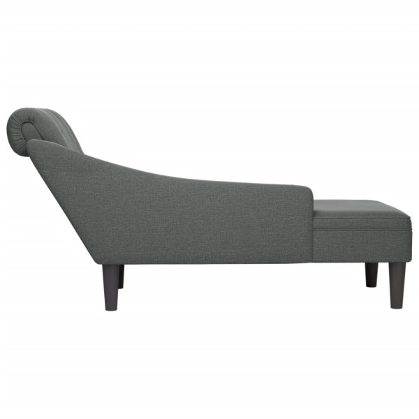 Chaise lounge c/ almofada/apoio de braços direito tecido M 5