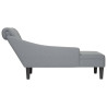 Chaise lounge c/ almofada/apoio de braços direito tecido 5